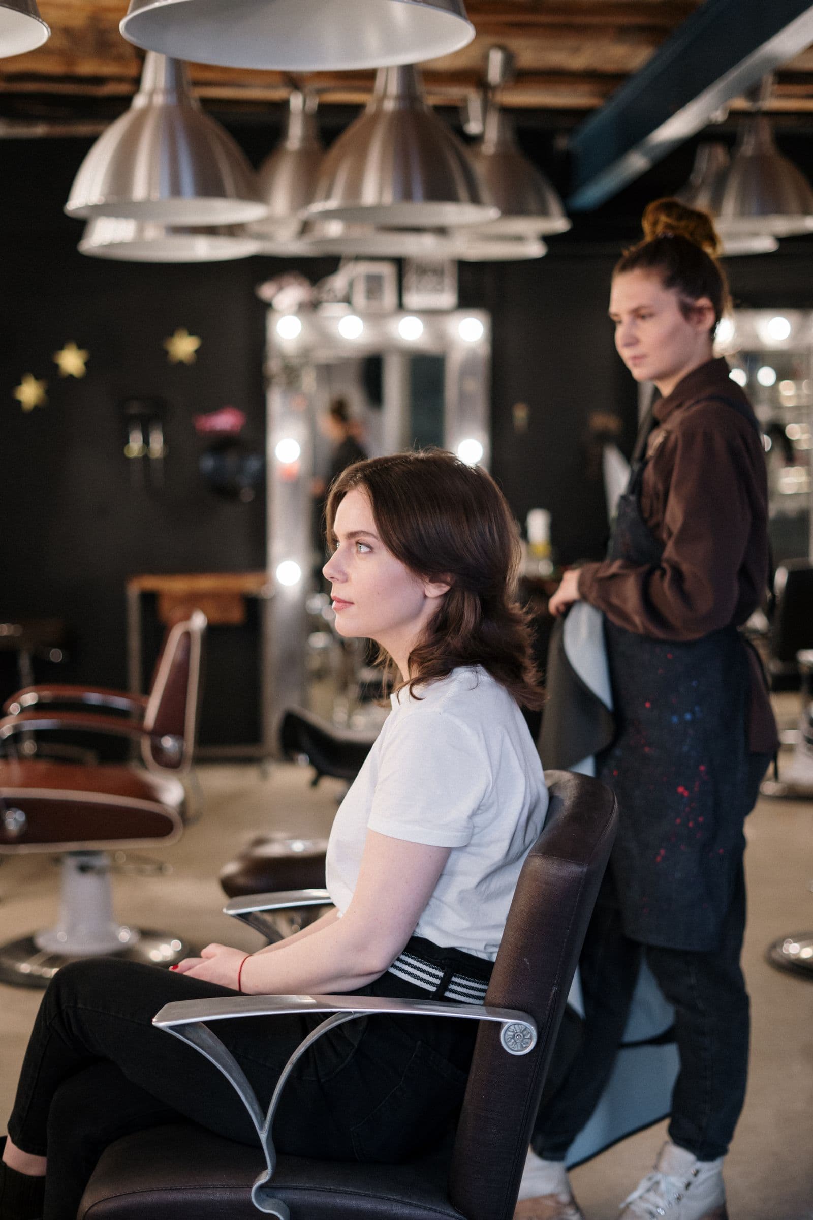 After: dry cut, closed shape, same client in the chair